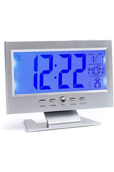 Alex Ceas cu ecran LCD DS 8082 Argintiu