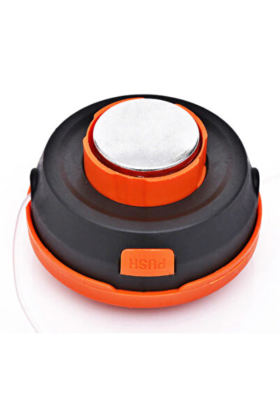 OLEG Mosor cu fir / tambur motocoasa cu buton din metal NEGRU/PORTOCALIU