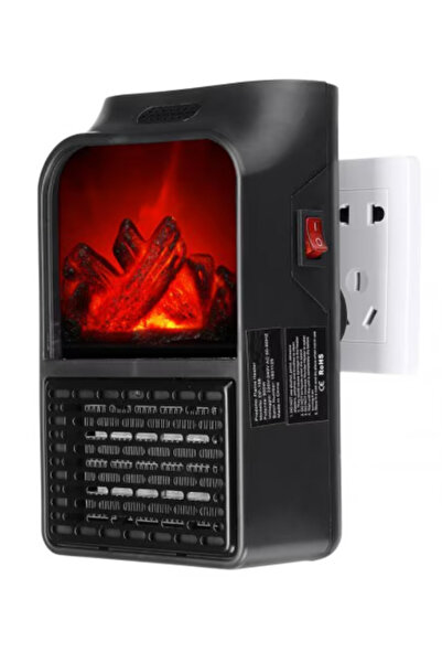 MANDU Încălzitor portabil cu ventilator, cu flacără, 900 W, cu 2 niveluri de ...