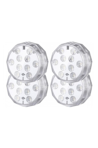 OEM Set 4 lampi LED RGB cu telecomanda rezistente la apa BA