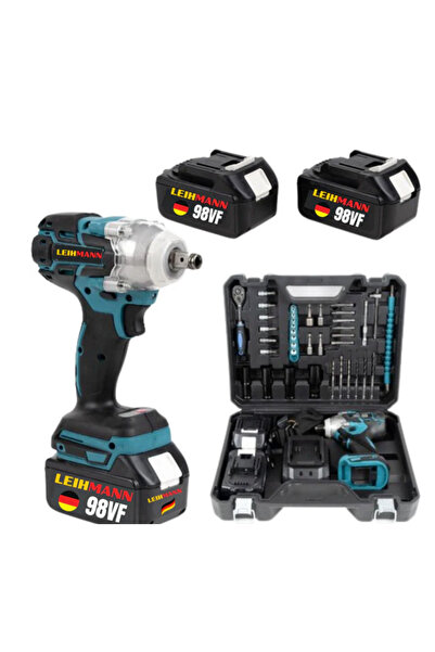 OEM Pistol de impact 98VF cu 2 acumulatori si 40 accesori LEIH MANN