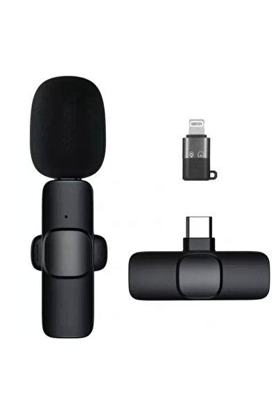 PRİZE Microfon wireless K8 tip lavaliera conector USB tip C/iPhone