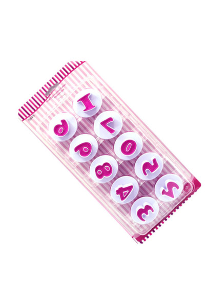 LILY Set 10 Decupatoare pentru prajituri model CIFRE COD S843