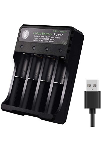 OEM Incarcator MS-5D84A4 Acumulatori 4.2V Li-Ion 18650 cu 4 Porturi la USB XL