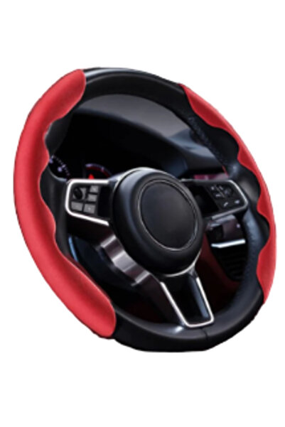 Tai Set 2 prinderi ergonomice pentru Volan Antiderapante culoare Rosu