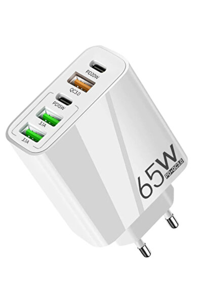 OEM Incarcator priza 65W cu 3 porturi USB 2 porturi PD/Type C incarcare rapida
