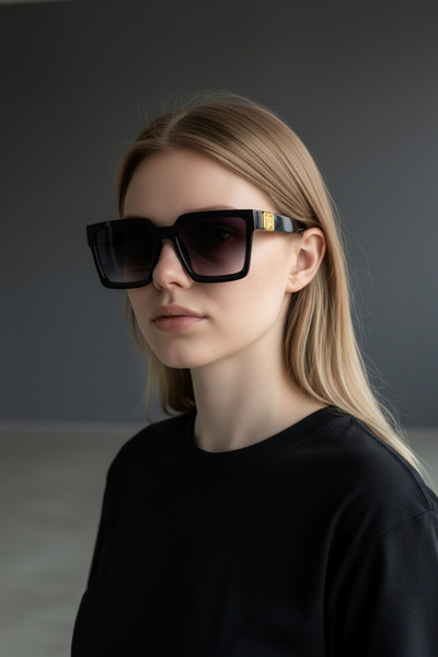 De Valentini Cornered Model Large Women's Sunglasses