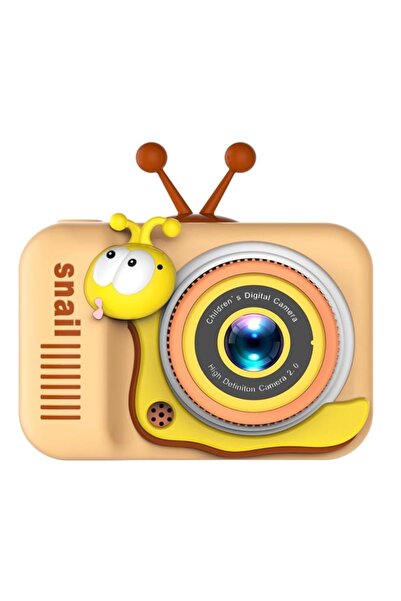 BASHAR Cameră foto pentru copii HD 1080P cu melc portocaliu