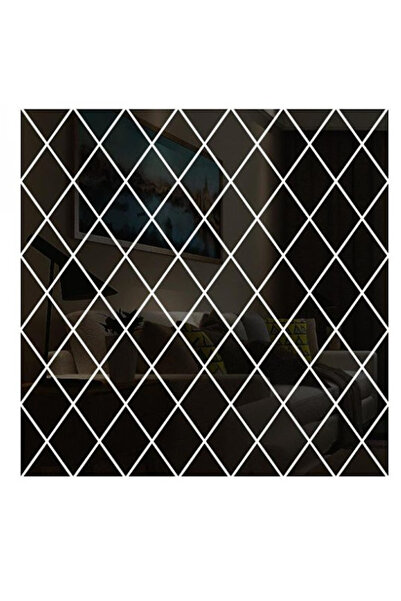 OEM Set 10 Oglinzi Design ROMB NEGRE - Oglinzi Decorative Acrilice Cristal - ...