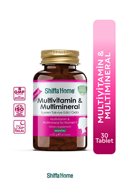 Shiffa Home Multivitamin & Multimineral - Women's Multi Vitamin 30 Tablets