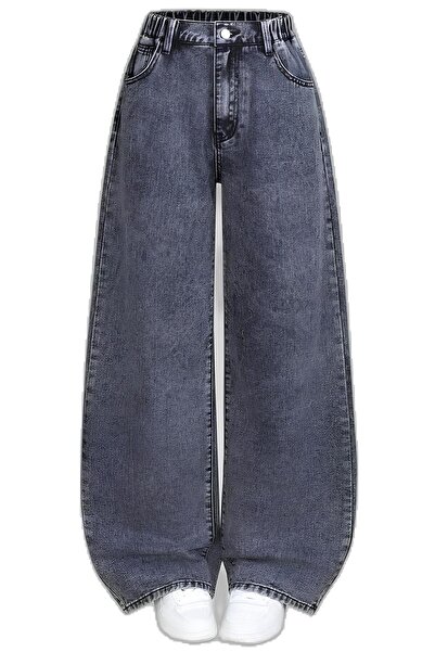 Linarose Жіночі сірі широкі штани з широкими штанинами та зручним кроєм