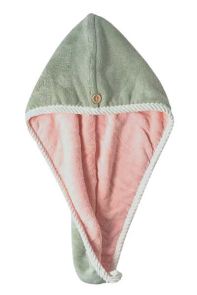 OEM Prosop turban cu nasture pentru uscare par VERDE