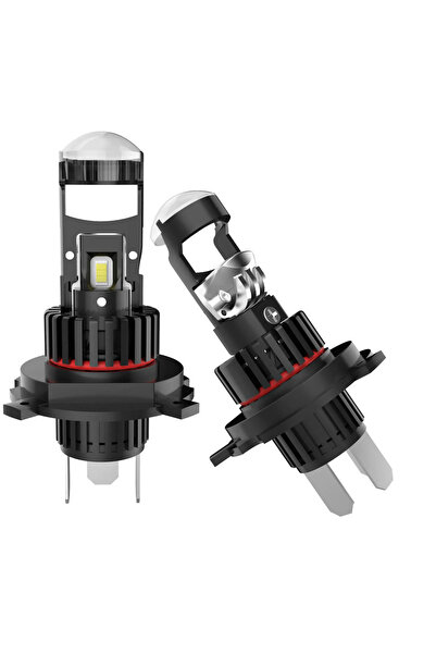 Ruan Set 2 becuri led cu lupa pro H4 LED K88 280w 12V 6500k 28000 LM