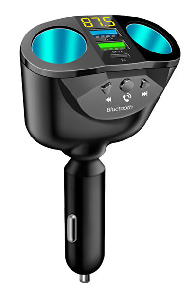 PRİZE Încărcător auto M2 Brichetă cu player MP3 dual Bluetooth 5.0