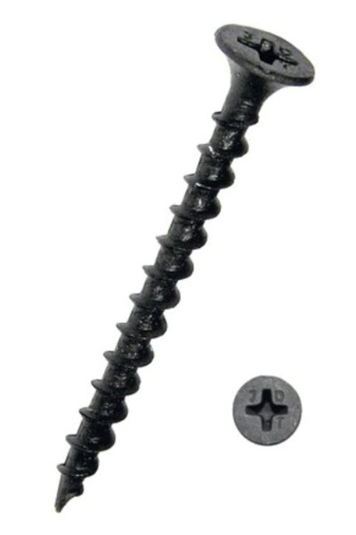 OEM Cutie 200 piese NEGRESE pentru lemn 3.5 x 19 mm