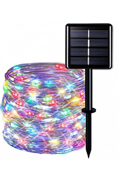 LILY Instalație solară 30 de metri cu telecomandă MULTICOLOR cu fir de cupru ...