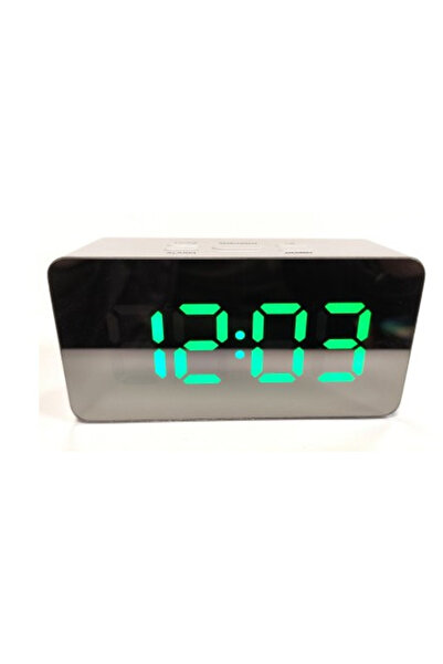 Alex Digital LED mirror clock DS-3658L GREEN display
