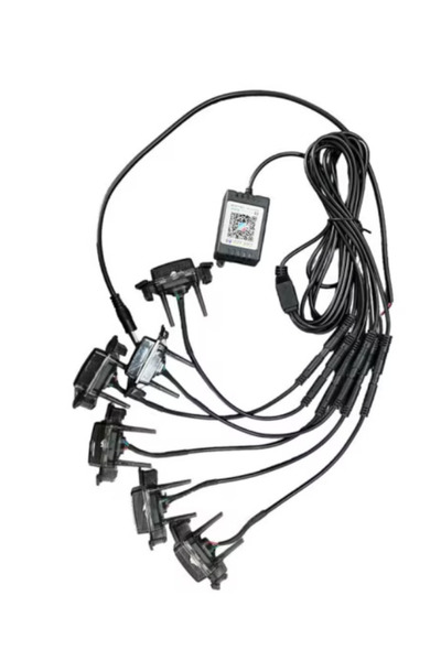 Ruan Kit lumini auto cu LED RGB 12V 6 capete grila masca control prin aplicat...