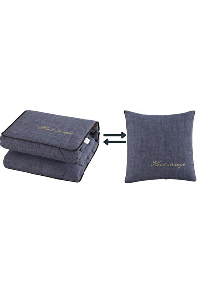 OEM 2 in 1 multifunctional pillow 40x40x10cm/110x150cm BLUE