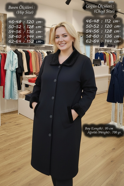 Laden Knitwear Women's Transitional Thin Steel Knit Cap Fur Oversize Plus Siz...