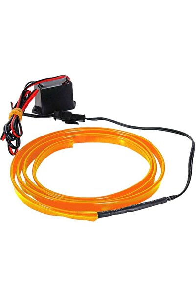 Ruan Banda Neon PORTOCALIE 12V AUTO Droser Putere 5w FIR Led 2 metri