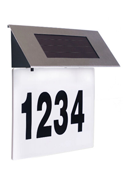 Tai Numar Casa Solar cu Lumina prin 4 Led-uri