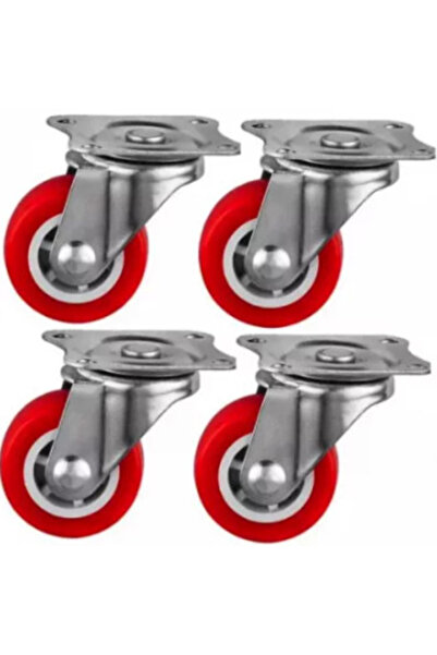 OEM Set 4 Roti 32mm Pivotante ROSII ROTILE culoarea