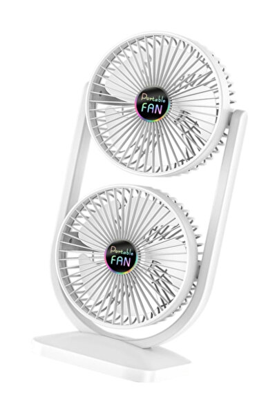 China Ventilator de birou cu cap dublu silentios puternic reglabil cu 3 viteze