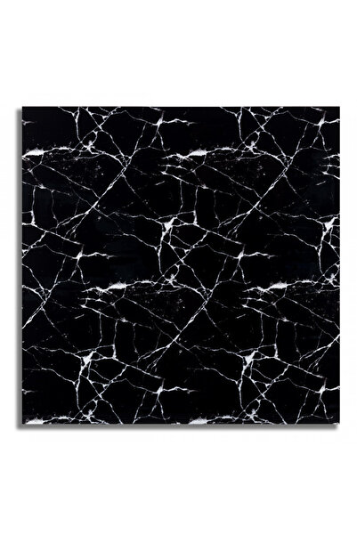 LILY Set 5 Placi autoadezive CLS-04 pentru perete tip marmura 60 x 60 cm NEGRU