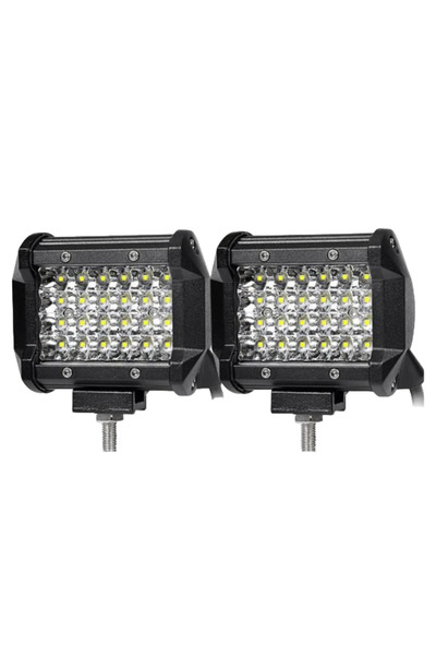XL Set of 2 LED Auto Off Road Projector 24 LEDs 72W Rectangular
