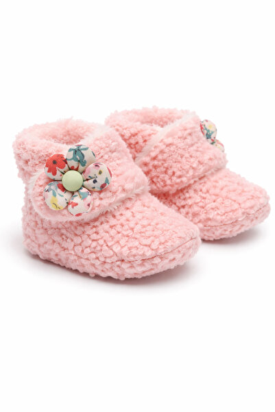 Superbaby Розови бебешки буйки за първи стъпки, подплатени с пух, с лента за ...