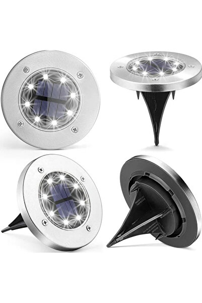 LILY Set 4 lampi solare pentru gradina rotunde