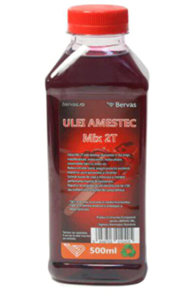 OLEG Ulei amestec MIX 2T pentru drujba si MTC (motocositori) rosu 500ml