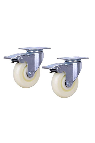 OEM Set 2 Roati Pivotante 2" Albe Cu Frana