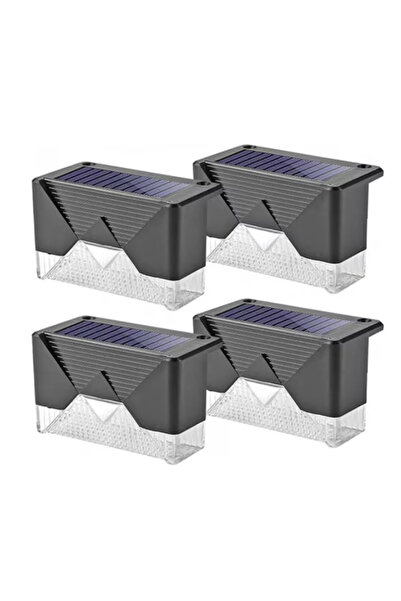 OEM Set 4 Lampi Solare LED pentru scari gard stalpi rezistent la apa senzor d...