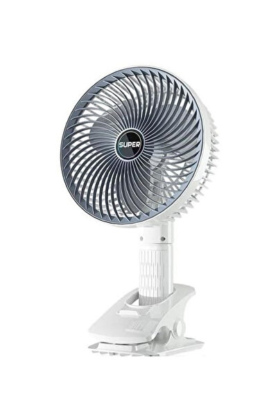 Amir Ventilator de birou portabil cu clips reincarcabil silentios cu 3 viteze