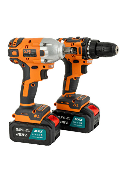 OEM Trusa 1 masina de gaurit + 1 insurubat pe acumulator cu impact 2 acumulat...