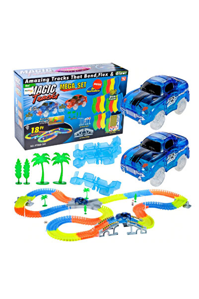 MANDU Magic track set with 2 Amazing Tracks cars Includes 360 pieces