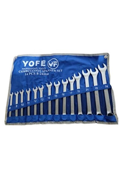Jack Set chei combinate fixe si inelare Yofe 14 piese 8 - 24 mm