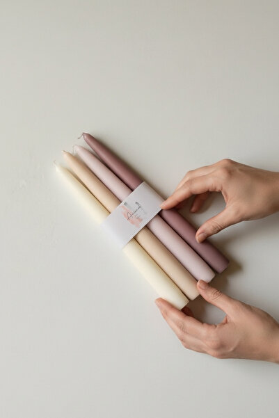 ARİENEL Şamdan Mumu | Colors Of The Arienel | 4'lü Set | Konik | Özel Seri | ...