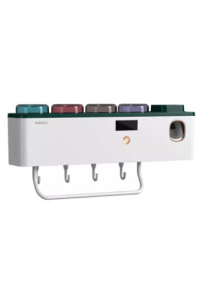 MANDU Sterilizator UV cu suport pentru periuță de dinți/Dozator de pastă