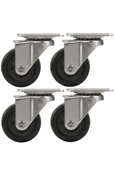 OEM Set 4 Roti 32mm NEGRE Pivotante NEGRE ROTILE culoarea Negru