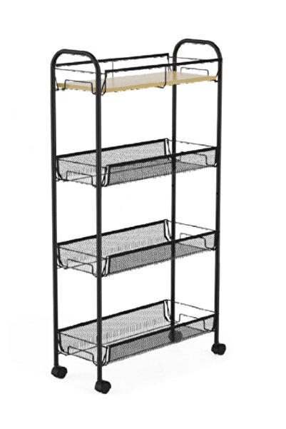 OEM Suport slim metalic cu 4 nivele 1 polita din MDF rotativ 360 grade