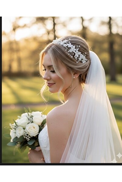 ASİMEL TASARIM Bridal Tiara Hair Accessory Wedding Henna Wedding Promise Enga...