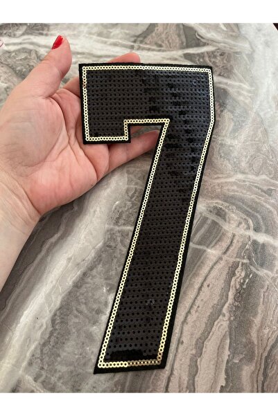 Gönülden Tasarım 23x11 Cm Numărul 7 cu paiete, care se lipsește prin călire, ...