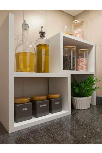 Cansumobilya Çok amaçlı tezgah üstü ayarlanabilir Raf