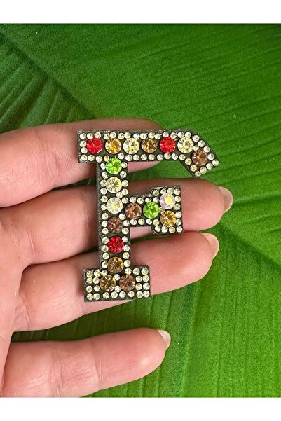 Gönülden Tasarım 5x5 cm peglani emblen sa slovom F