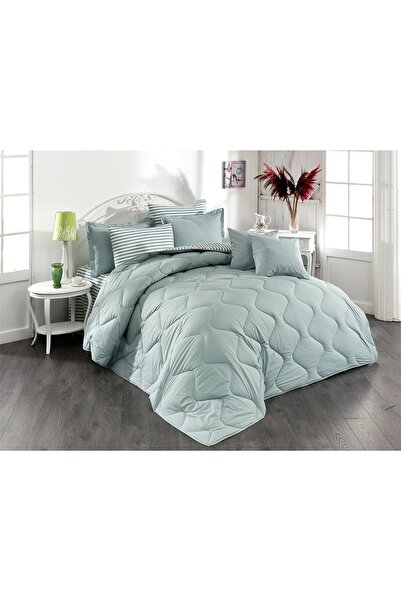 Zarif Home Класична односпальна силіконова ковдра Ranfors - гладка/у смужку