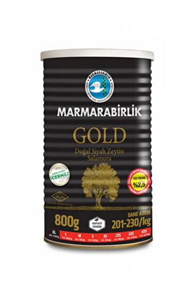 MarmaraBirlik 800g Gold Xl 201/230 Teneke Zeytin