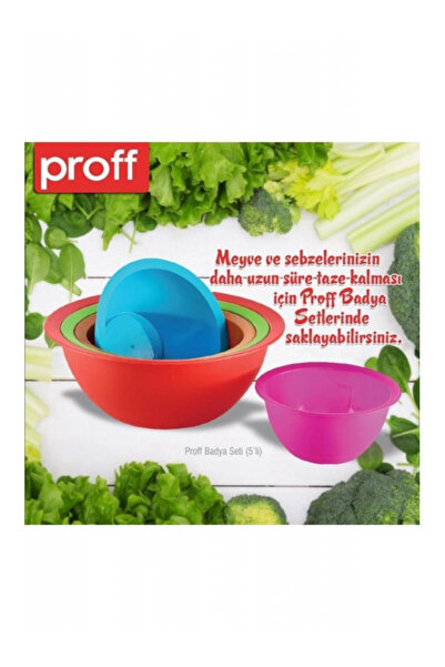 Proff Yuvarlak 5 Renkli Badya